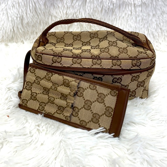 GUCCI WEBLINE COSMETIC  CASE WITH EYELINER POUCH - Picture 4 of 13